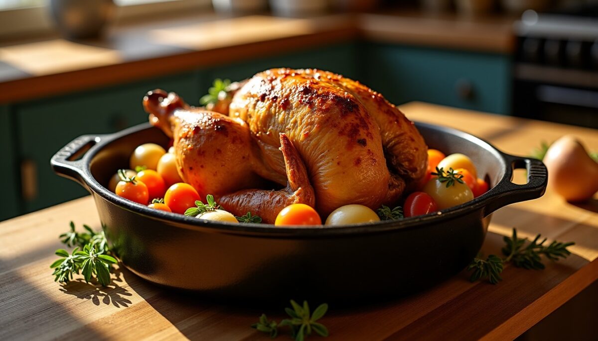 Cuisson du chapon en cocotte sans four : recette gourmande et timing parfait