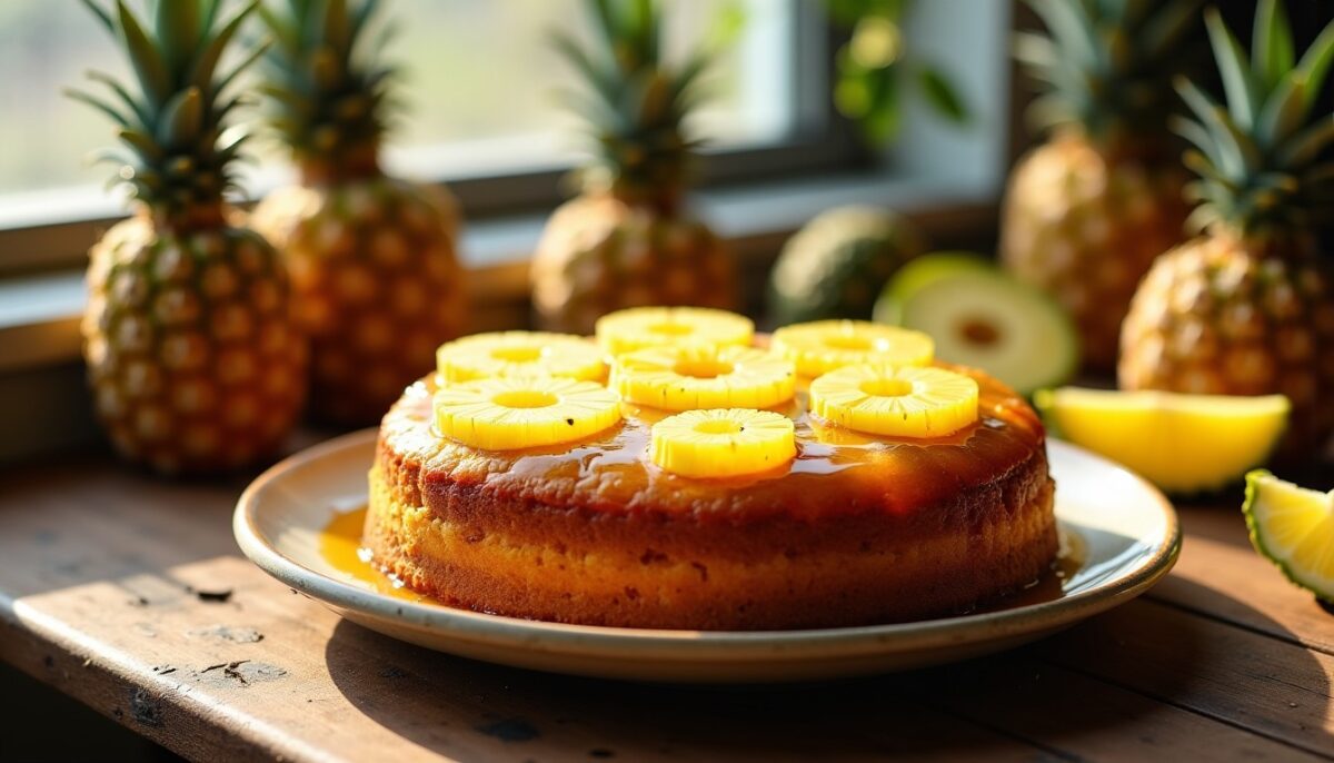 Délice moelleux à l'ananas : recette express pour un gâteau savoureux et fondant