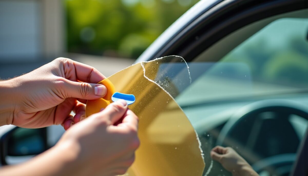 Astuce pratique pour retirer facilement un film protecteur durci par le soleil